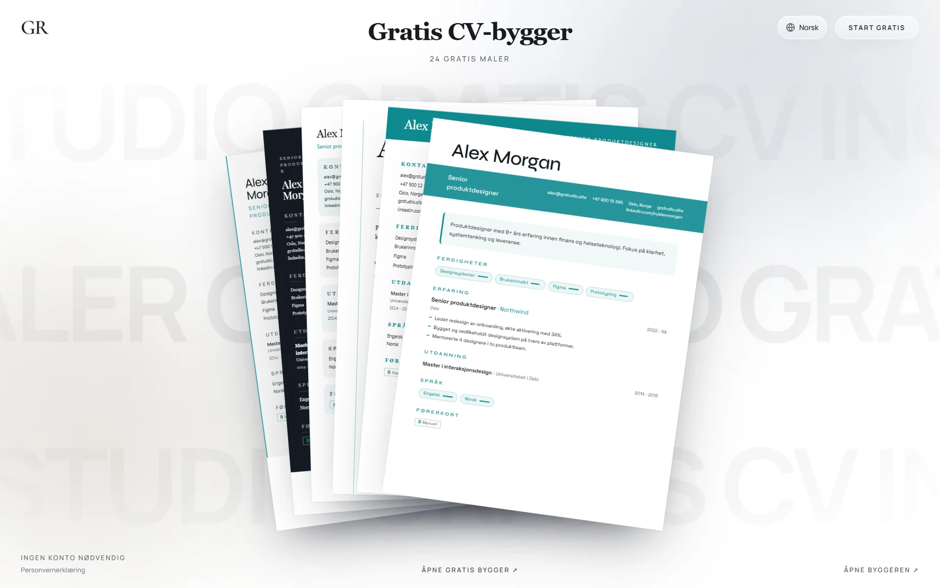 Free CV builder
